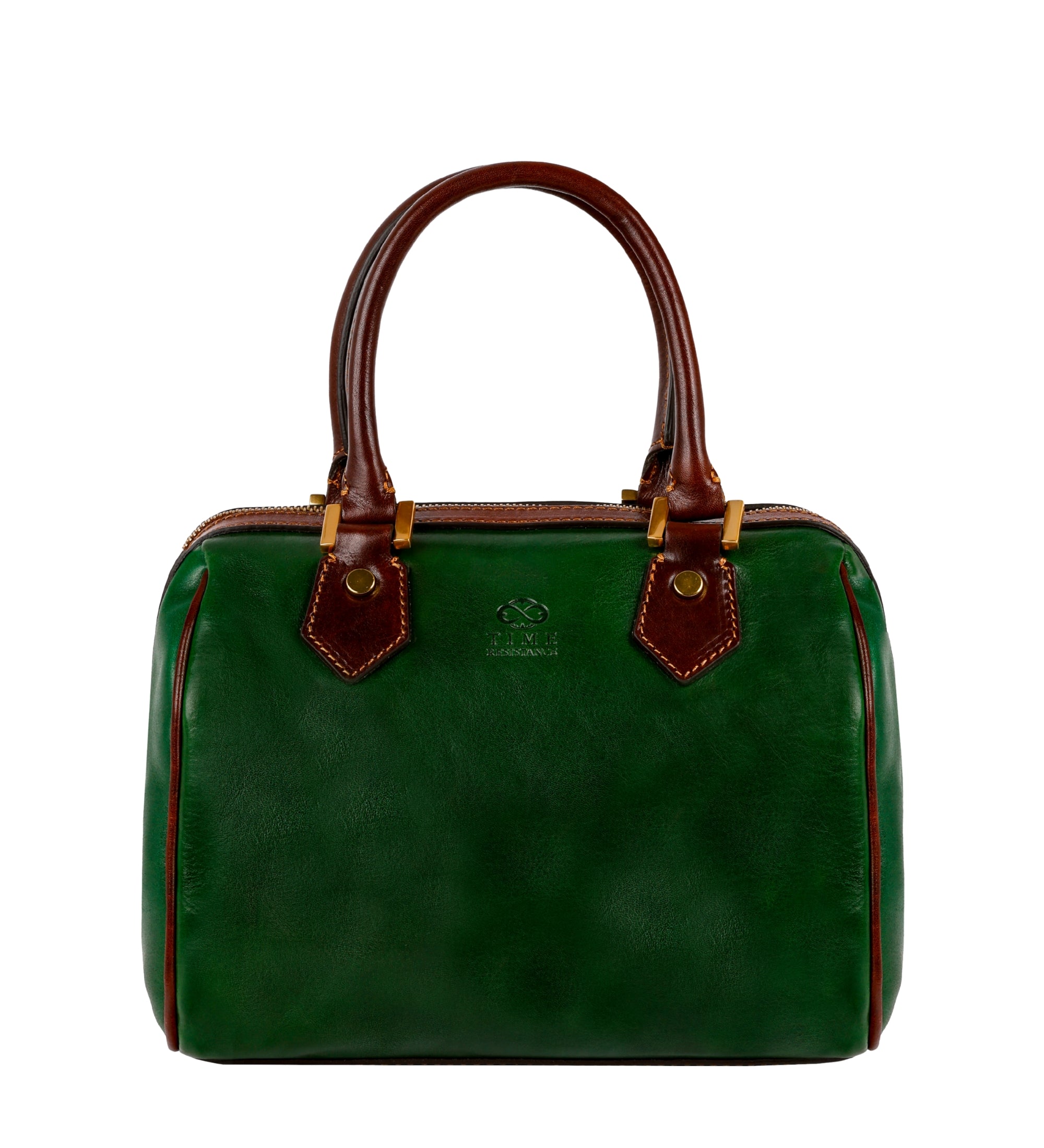 Womens Leather Barrel Bag Handbag - Little Dorrit