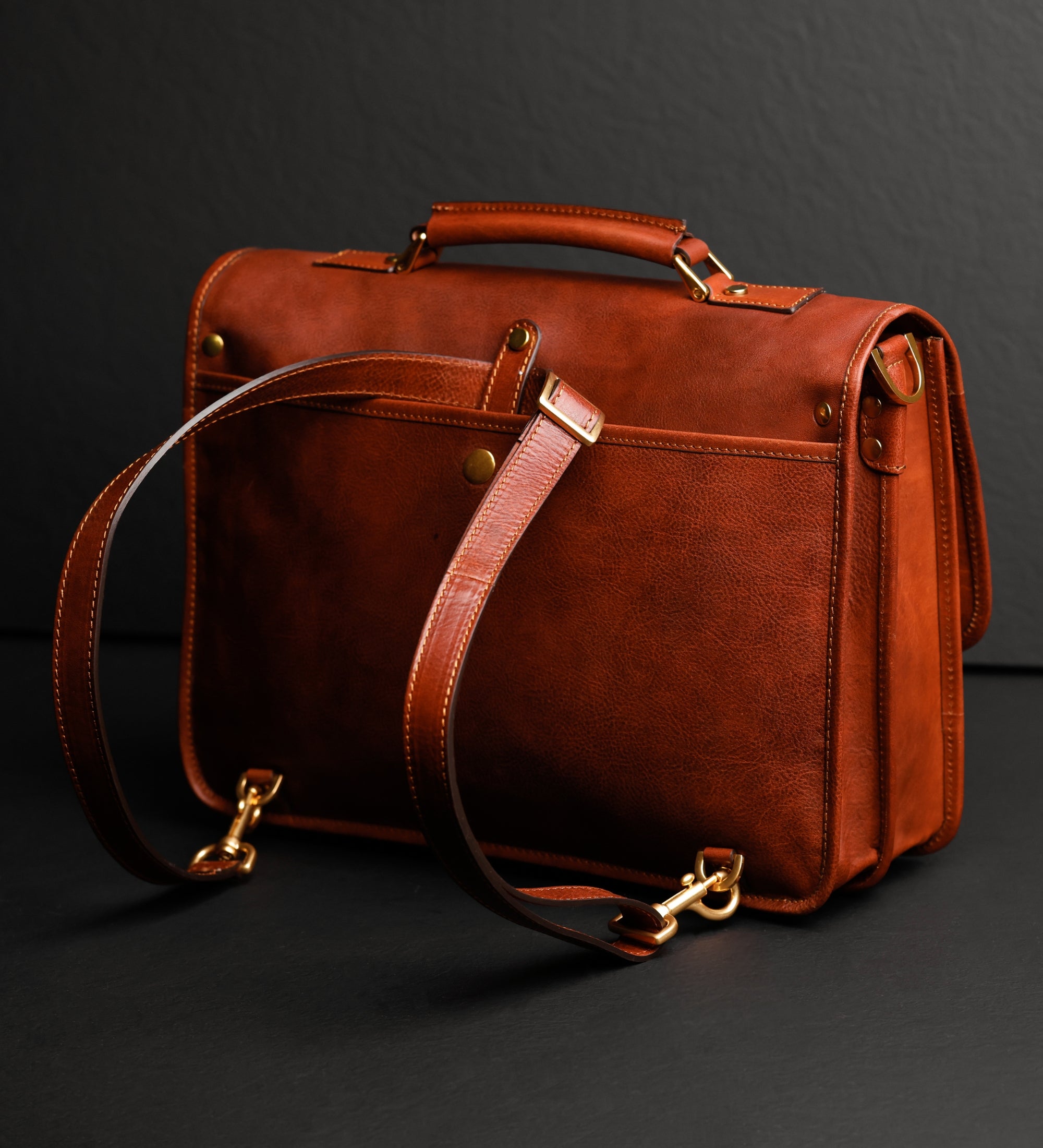 Leather Briefcase Backpack - A Midsummer Night's Dream