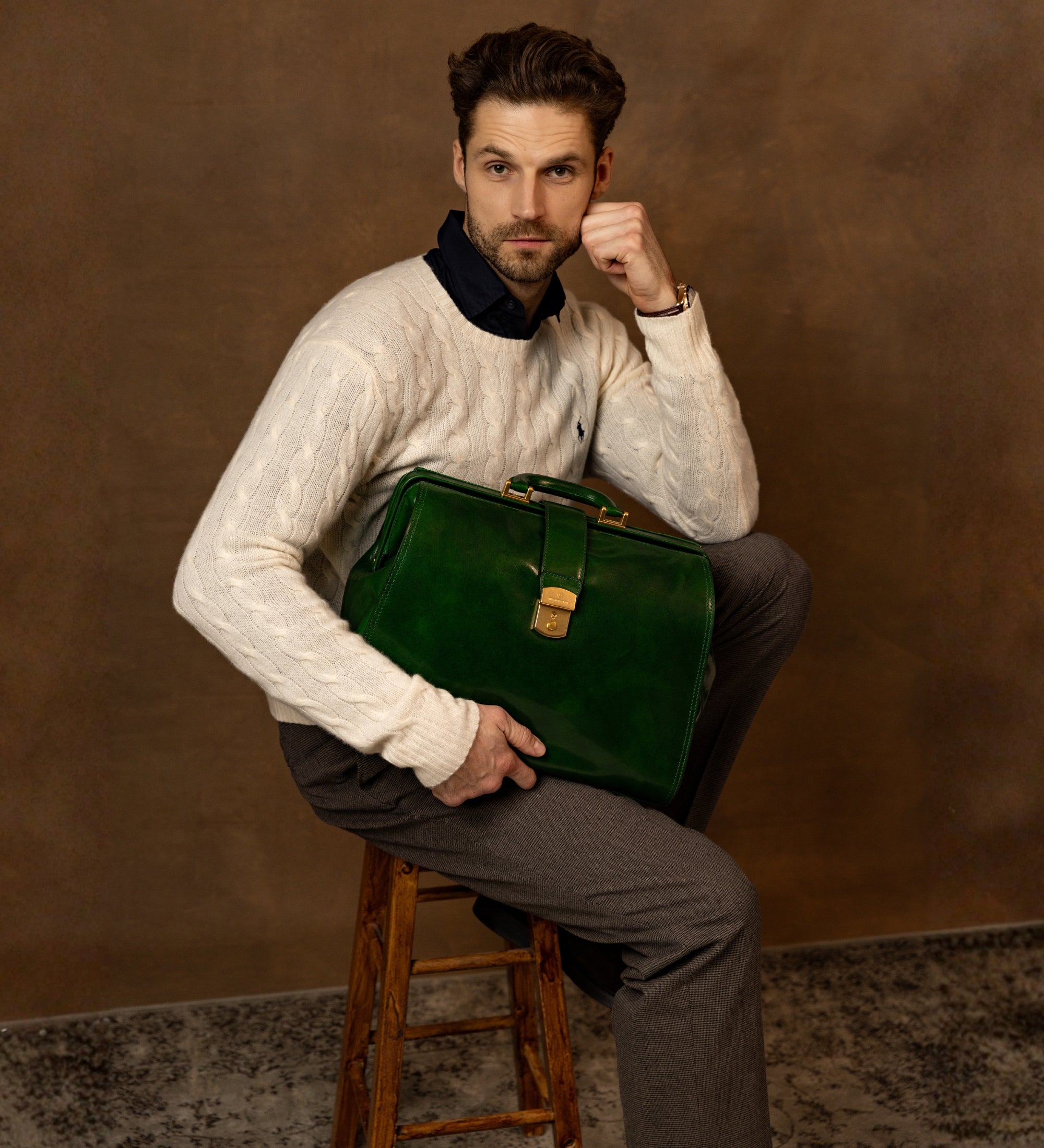 Large Leather Doctor Bag - Mrs Dalloway