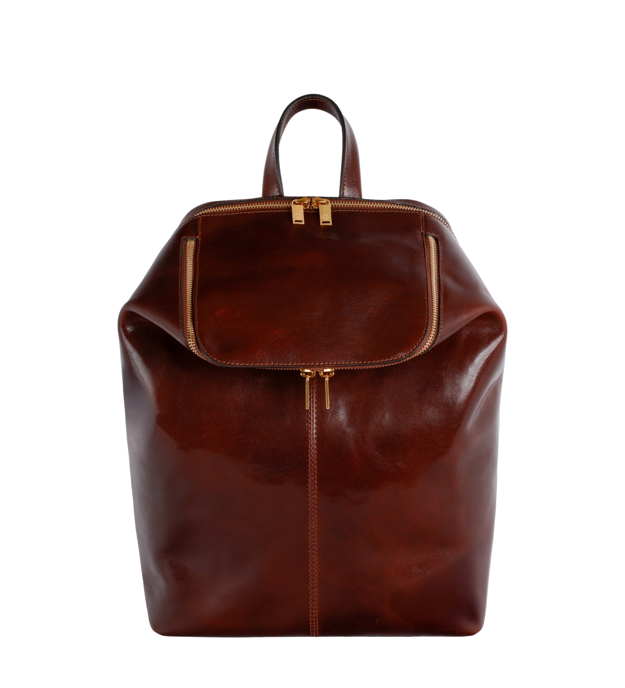 Leather Backpack - A Bend in the River