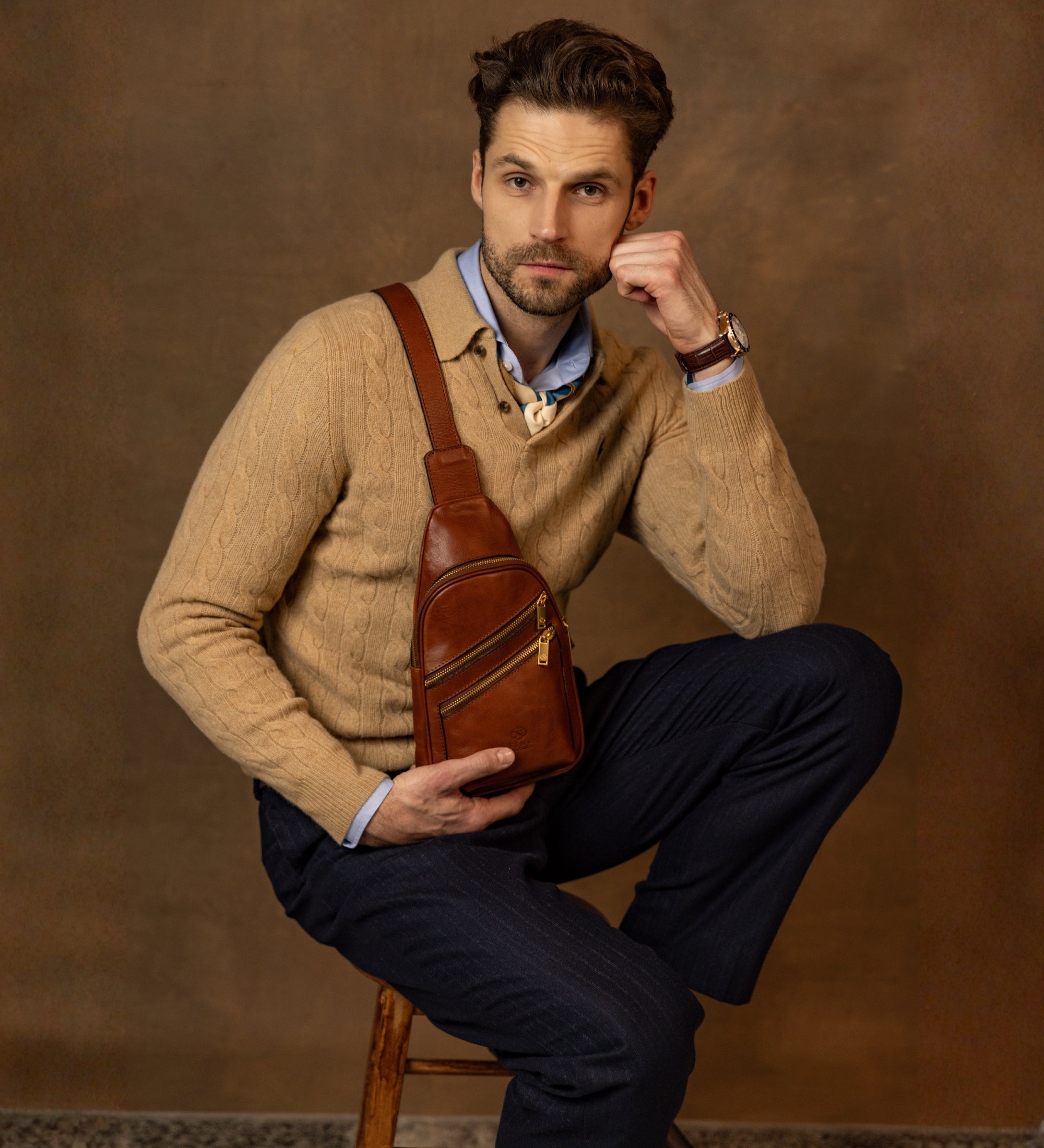 Leather Sling Bag - Catch-22