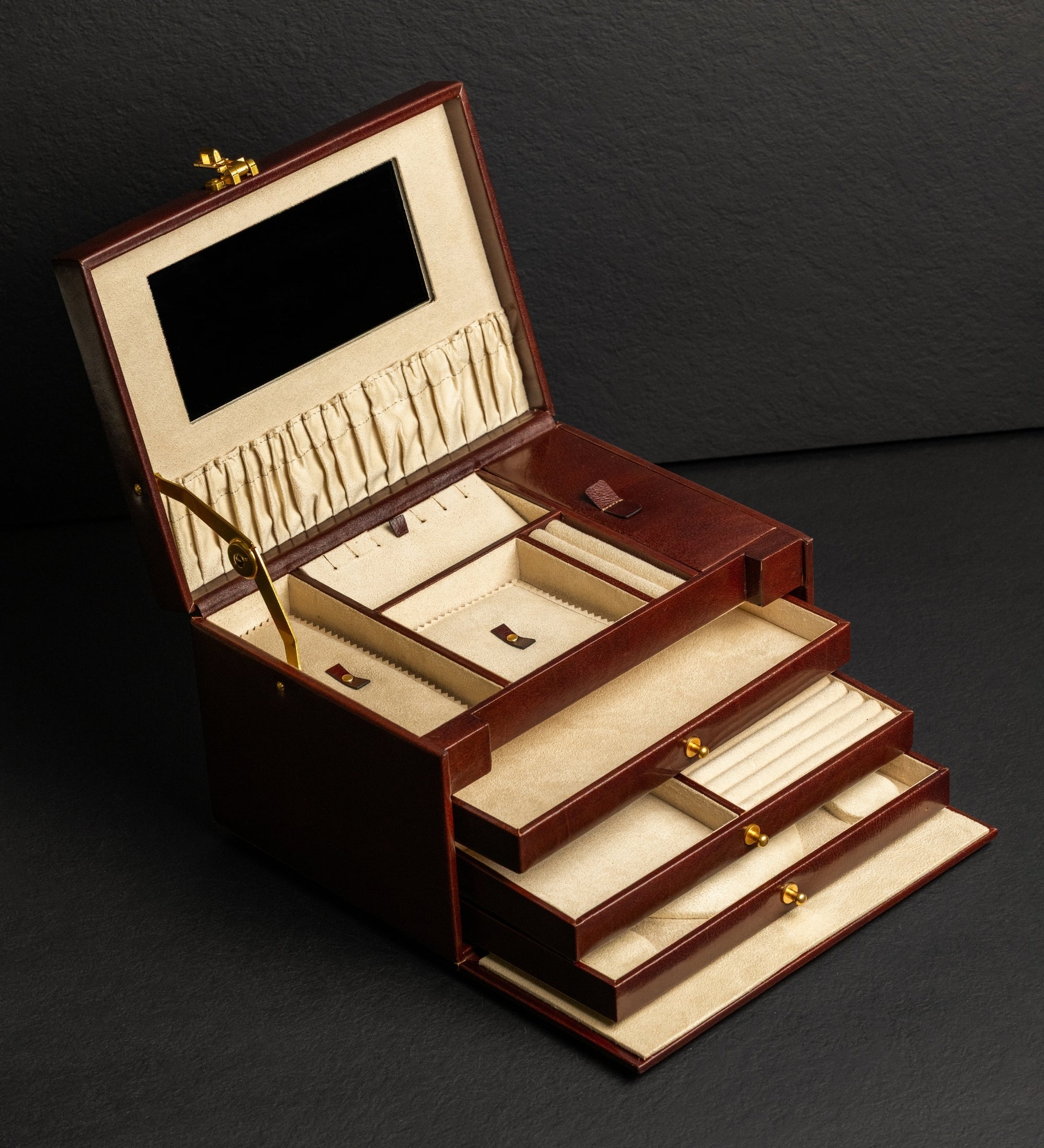Large Leather Jewelry Box for Women - The Portrait of a Lady