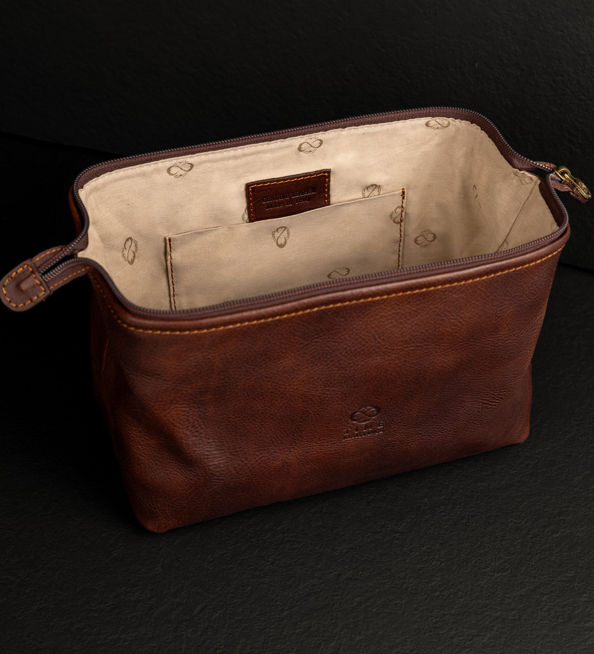Leather Toiletry Bag for Women - Four Past Midnight