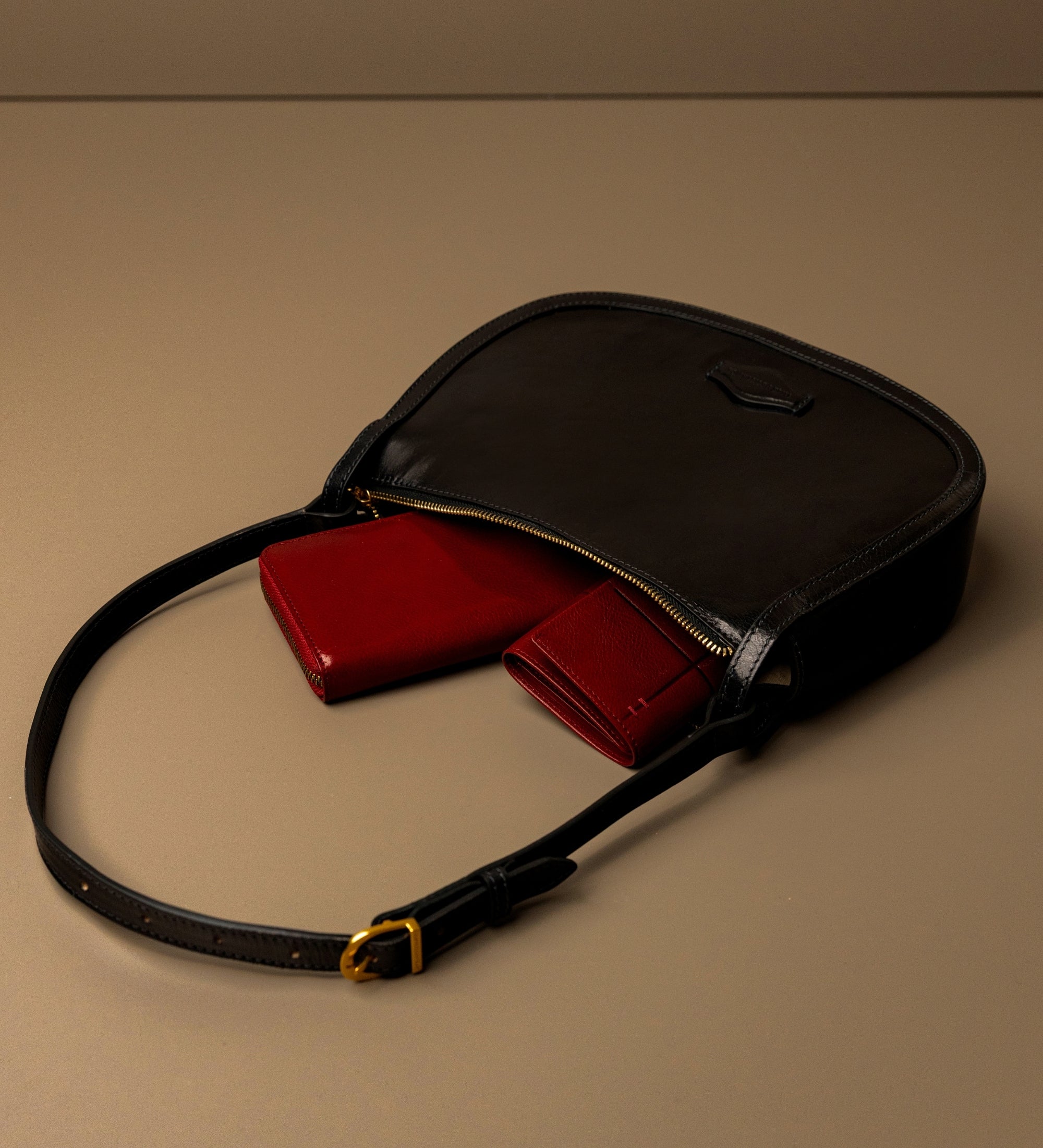 Leather Hobo Bag for Women - La Noia