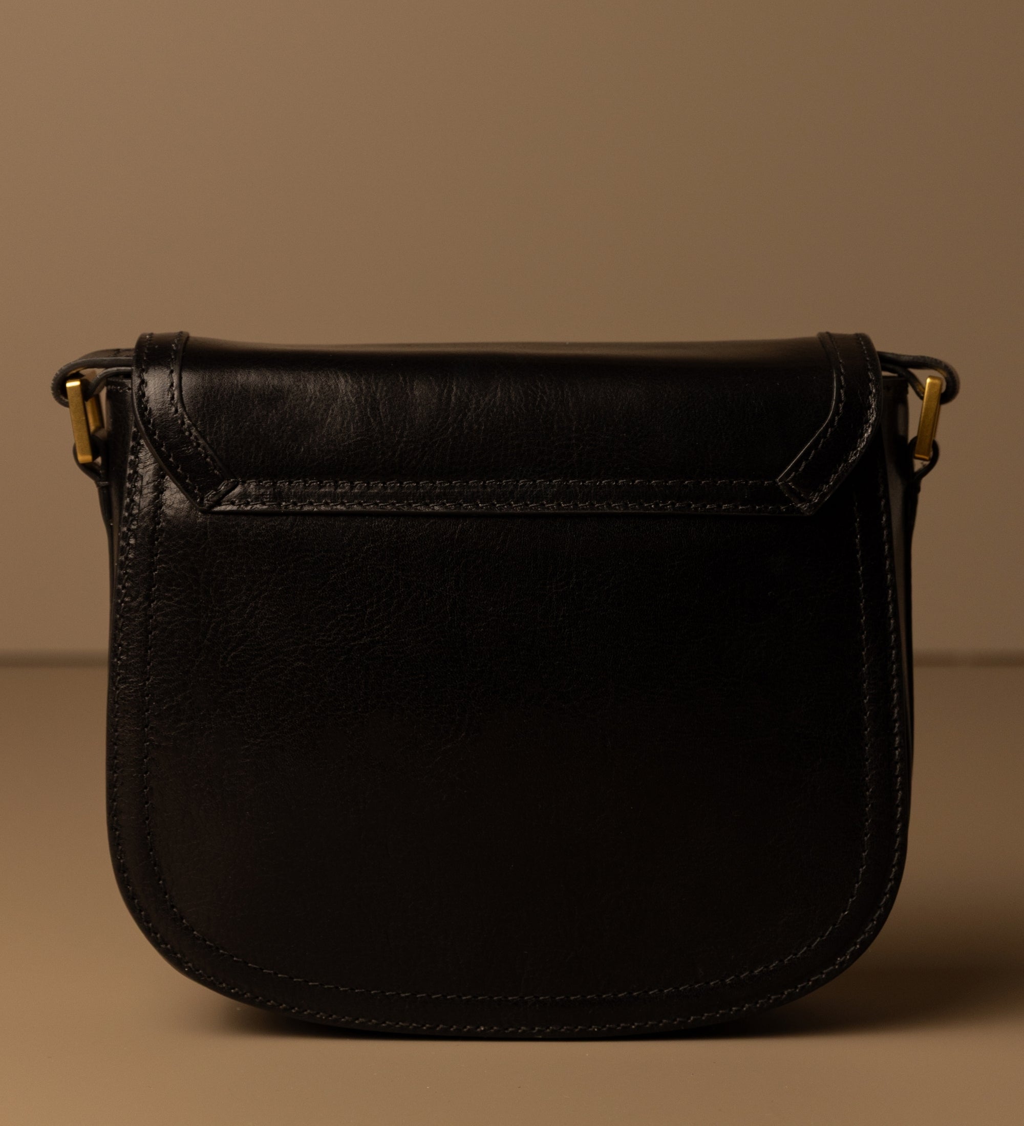 Womens Leather Saddle Bag - Secrets