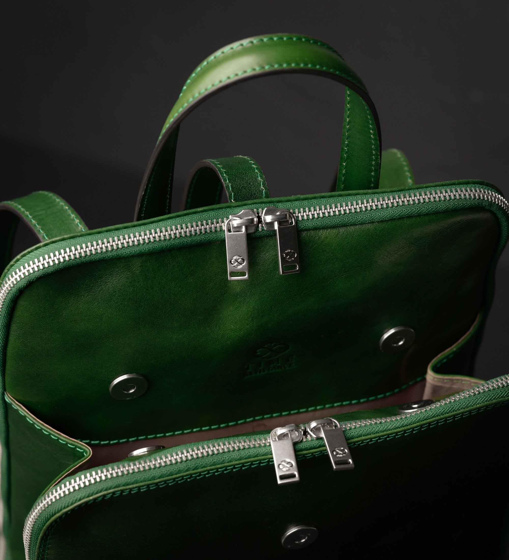 Womens Convertible Leather Backpack Shoulder Bag - Clarissa