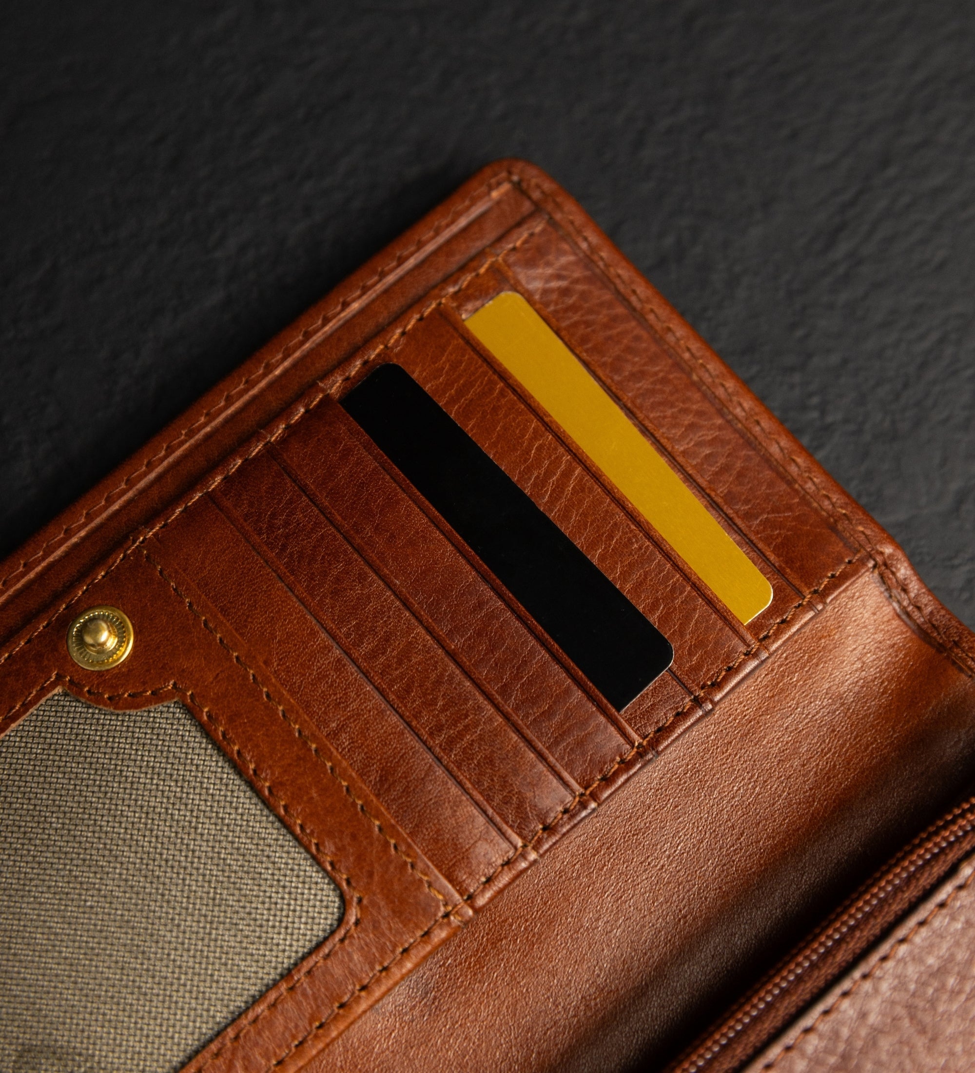 Women’s Leather Continental Wallet - Charade