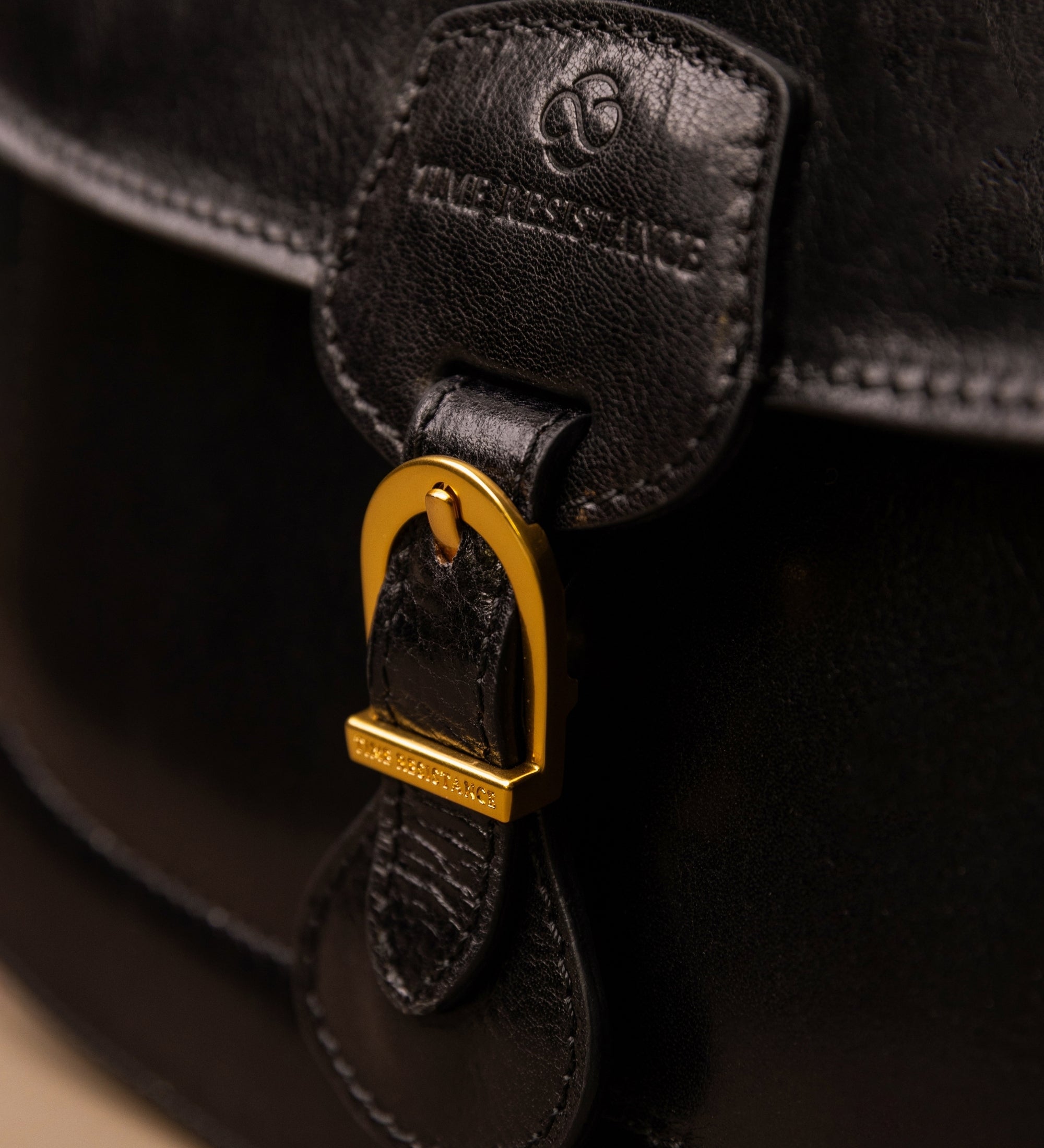 Womens Leather Saddle Bag - Romola