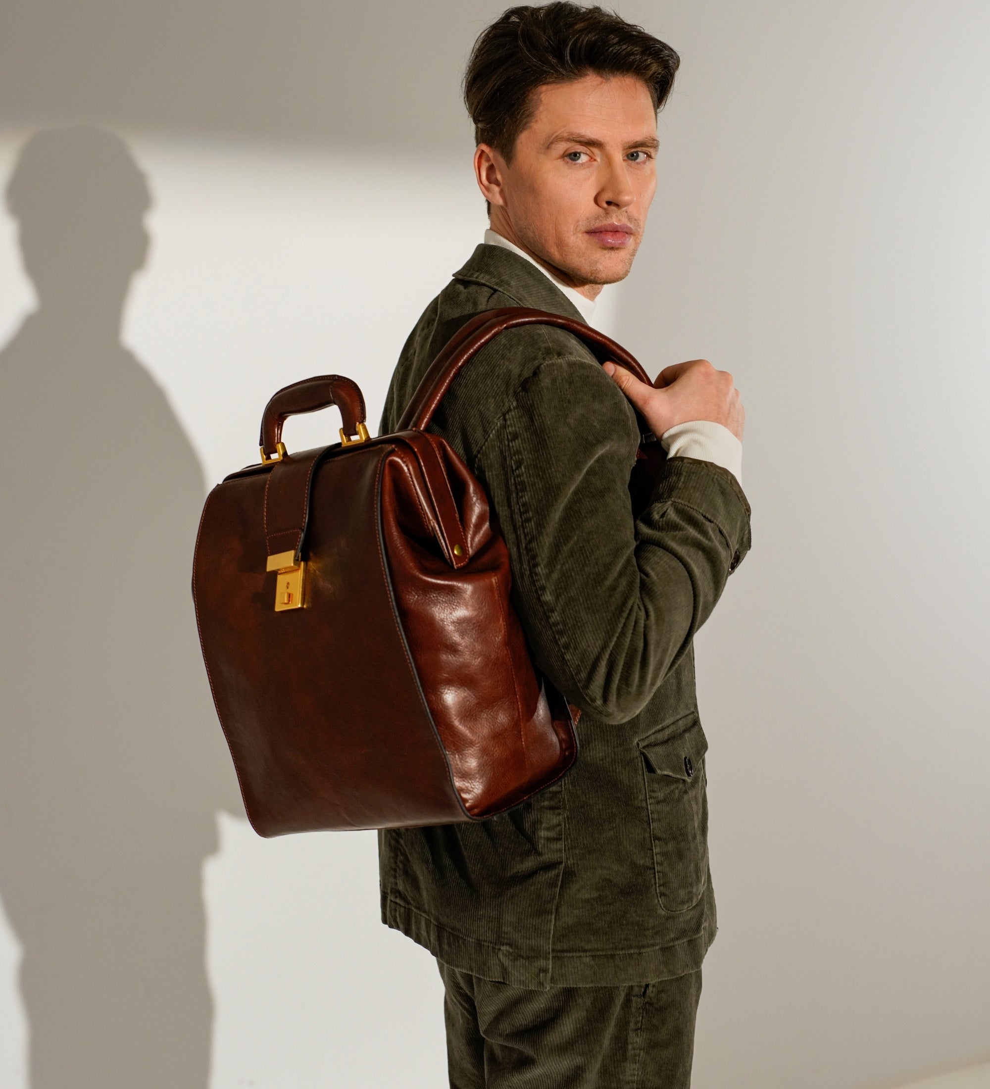 Leather Backpack - A Brief Story of Time