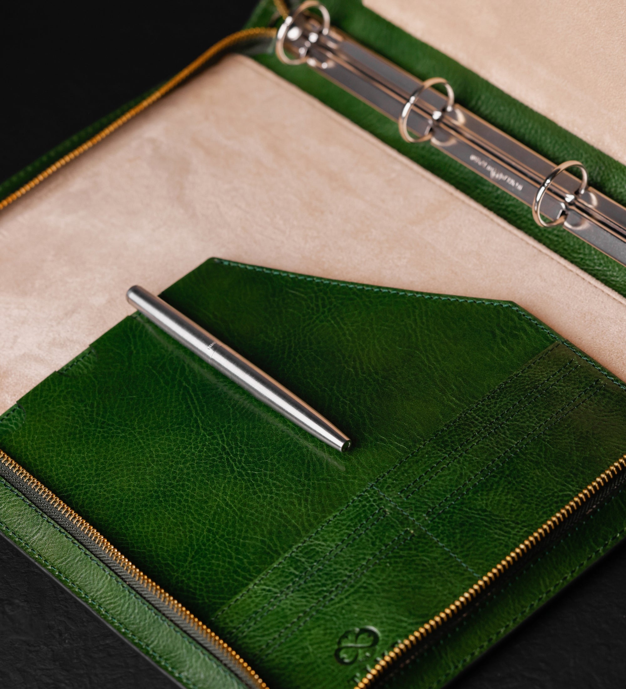 Leather Portfolio with Binder - Joy in the Morning