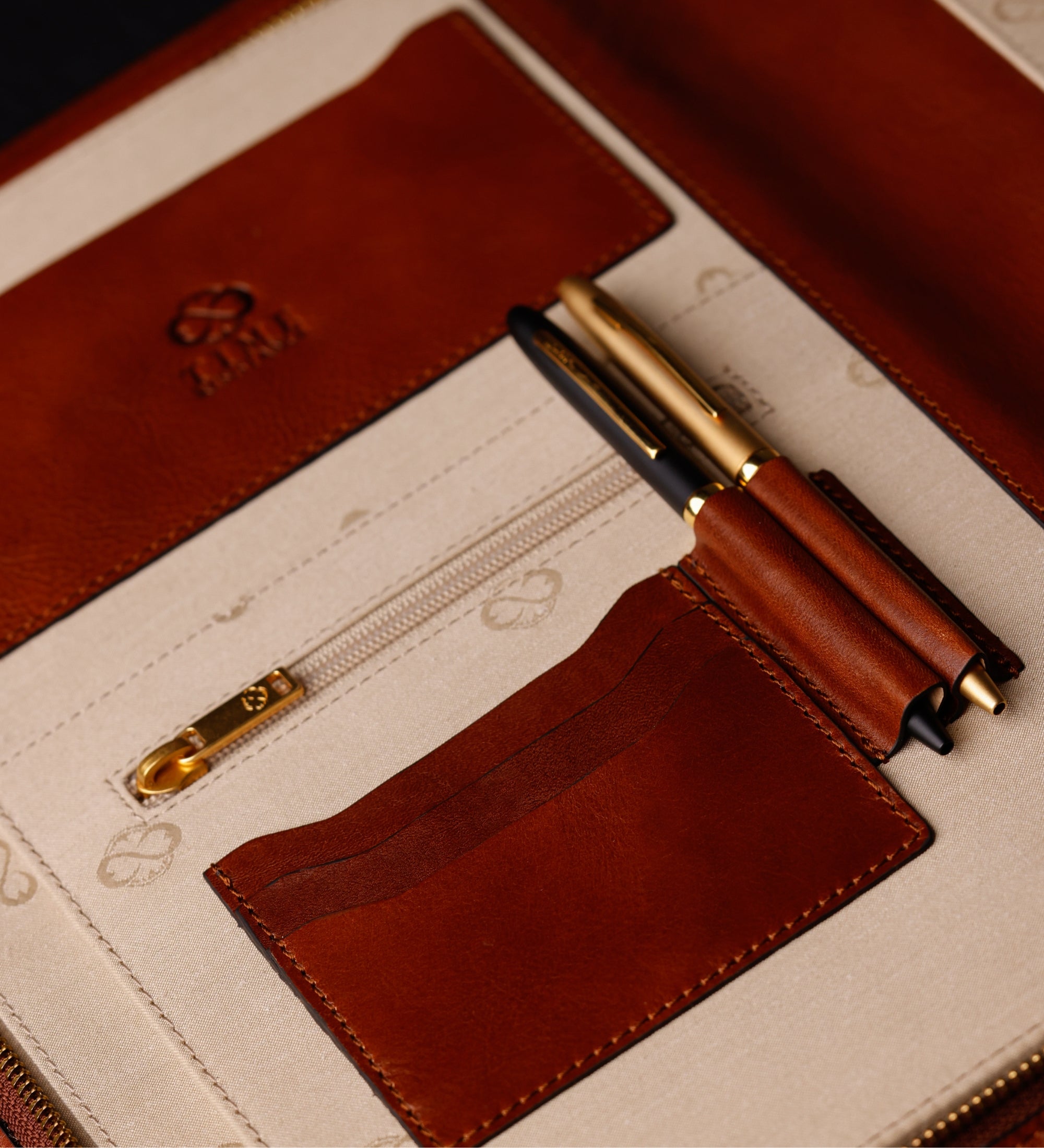 Leather A4 Documents Folder Organizer - Candide