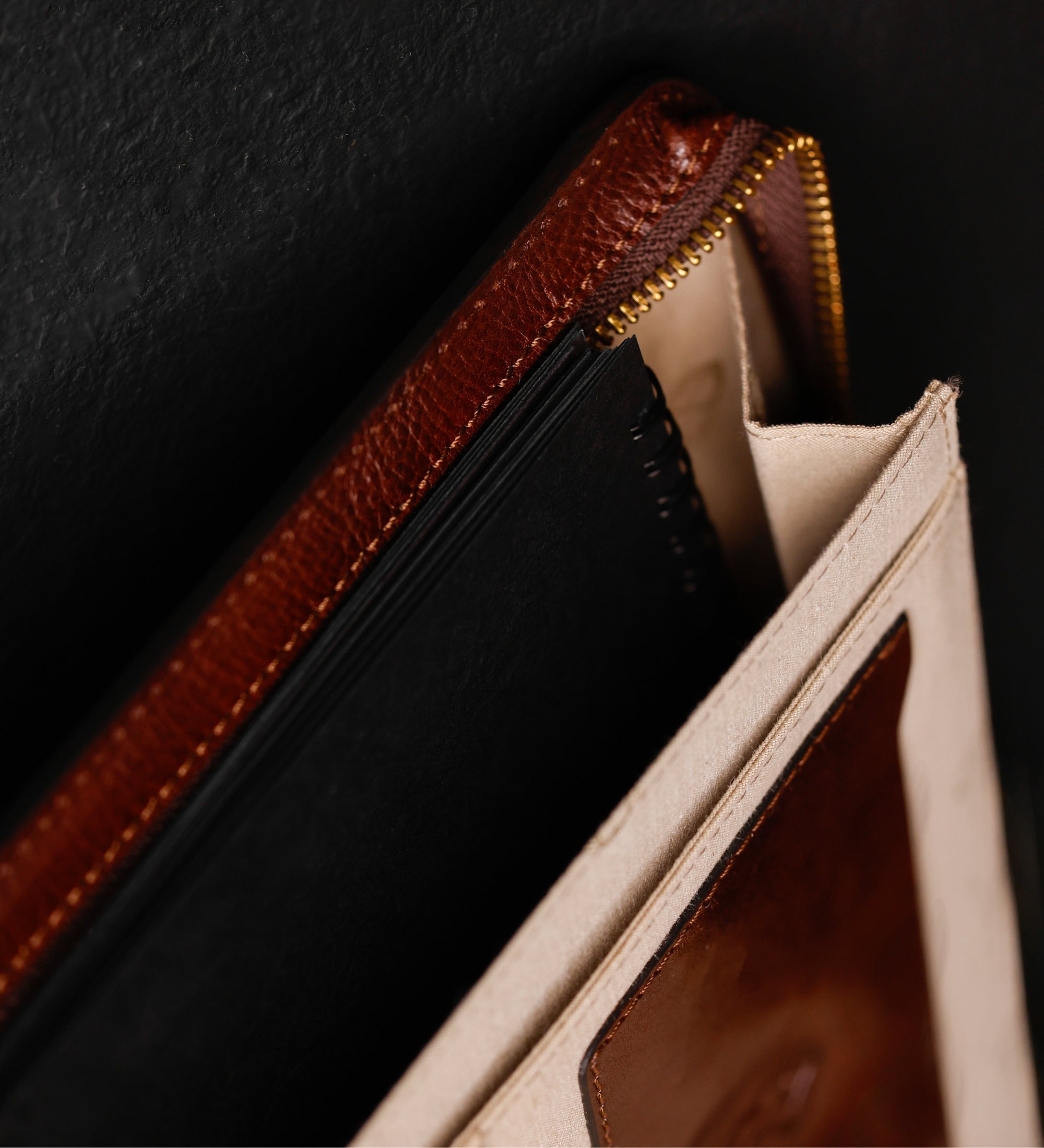 Leather A4 Documents Folder Organizer - Candide