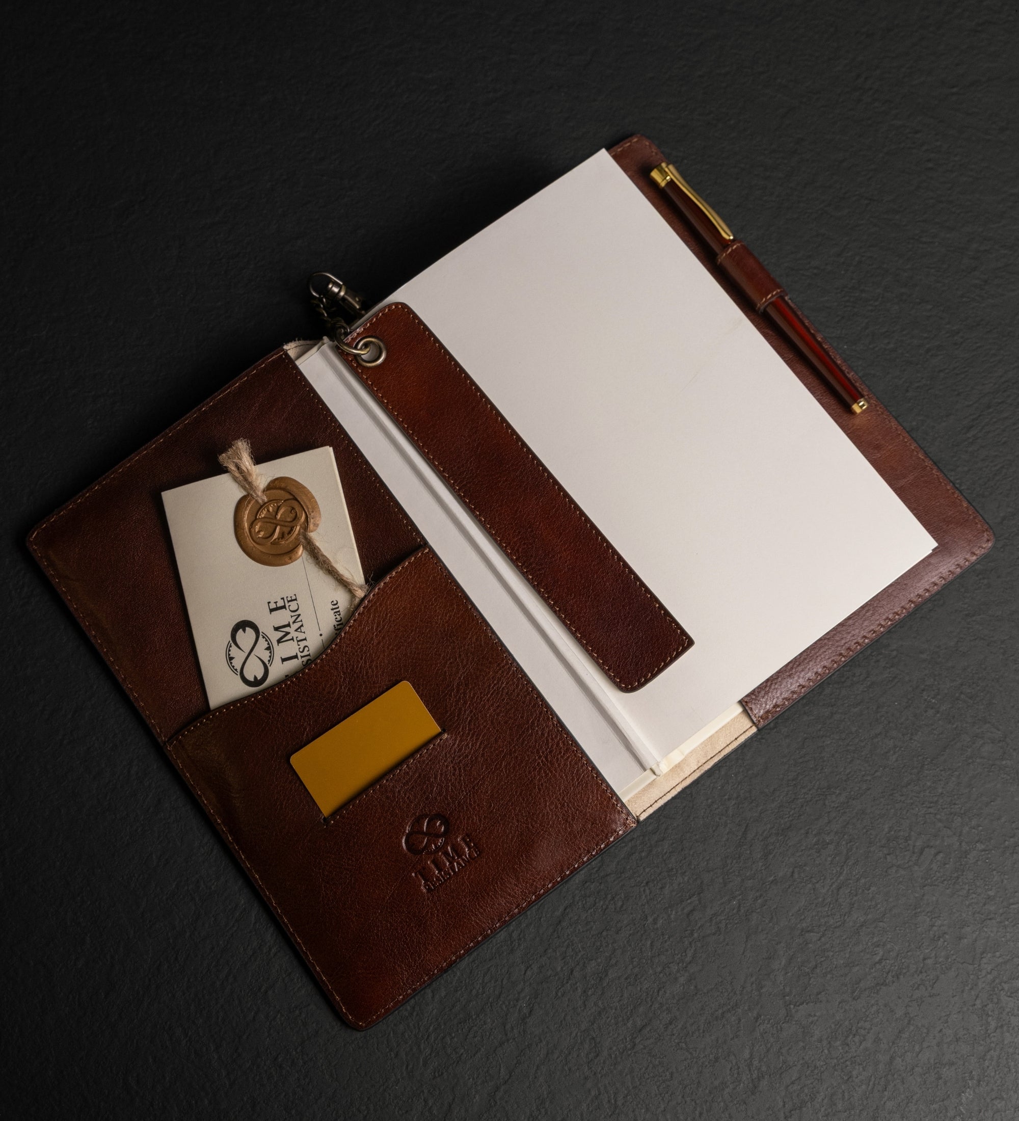 Womens Leather Journal with Refillable A5 Notepad - The Diary of a Nobody