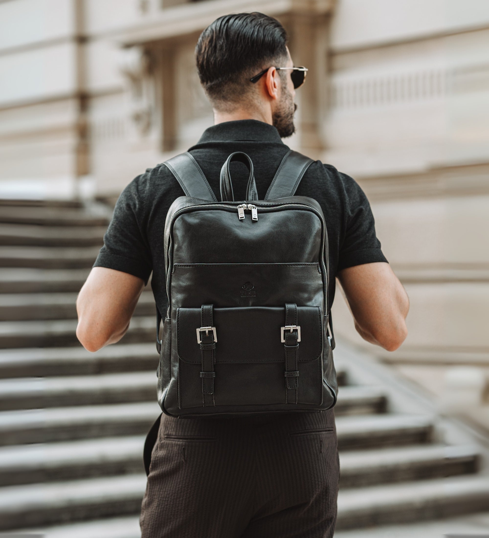 Large Leather Backpack for Men - The Divine Comedy