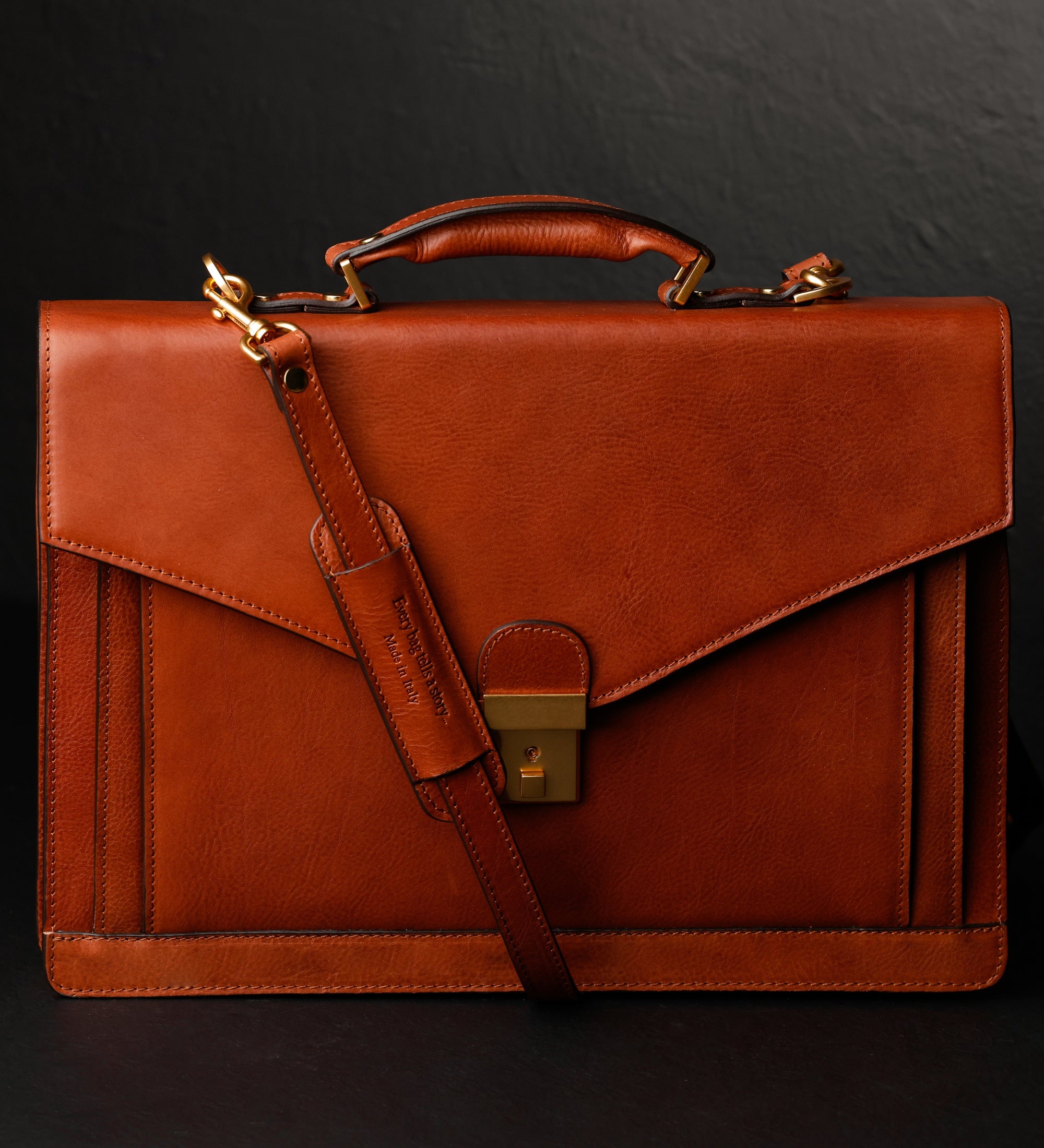 Classic Design Leather Briefcase - The Magus