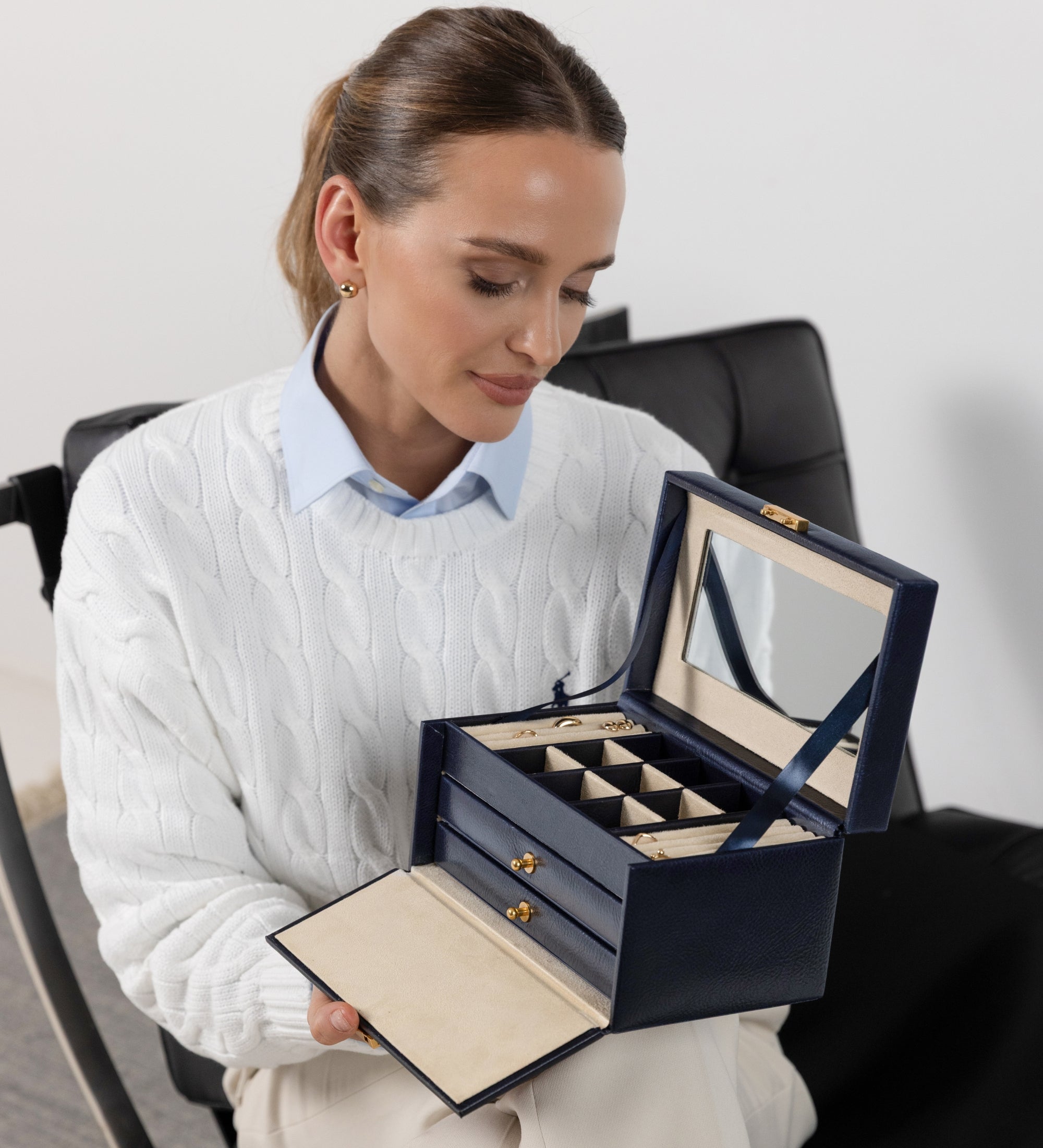 Leather Jewelry Box for Women - Beloved