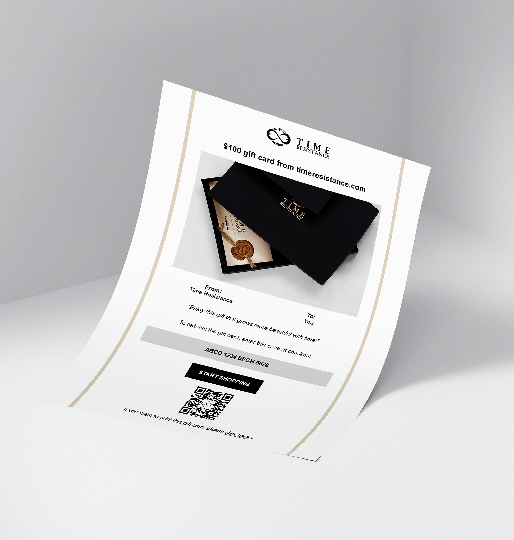 E-Gift Card - ca.timeresistance.com