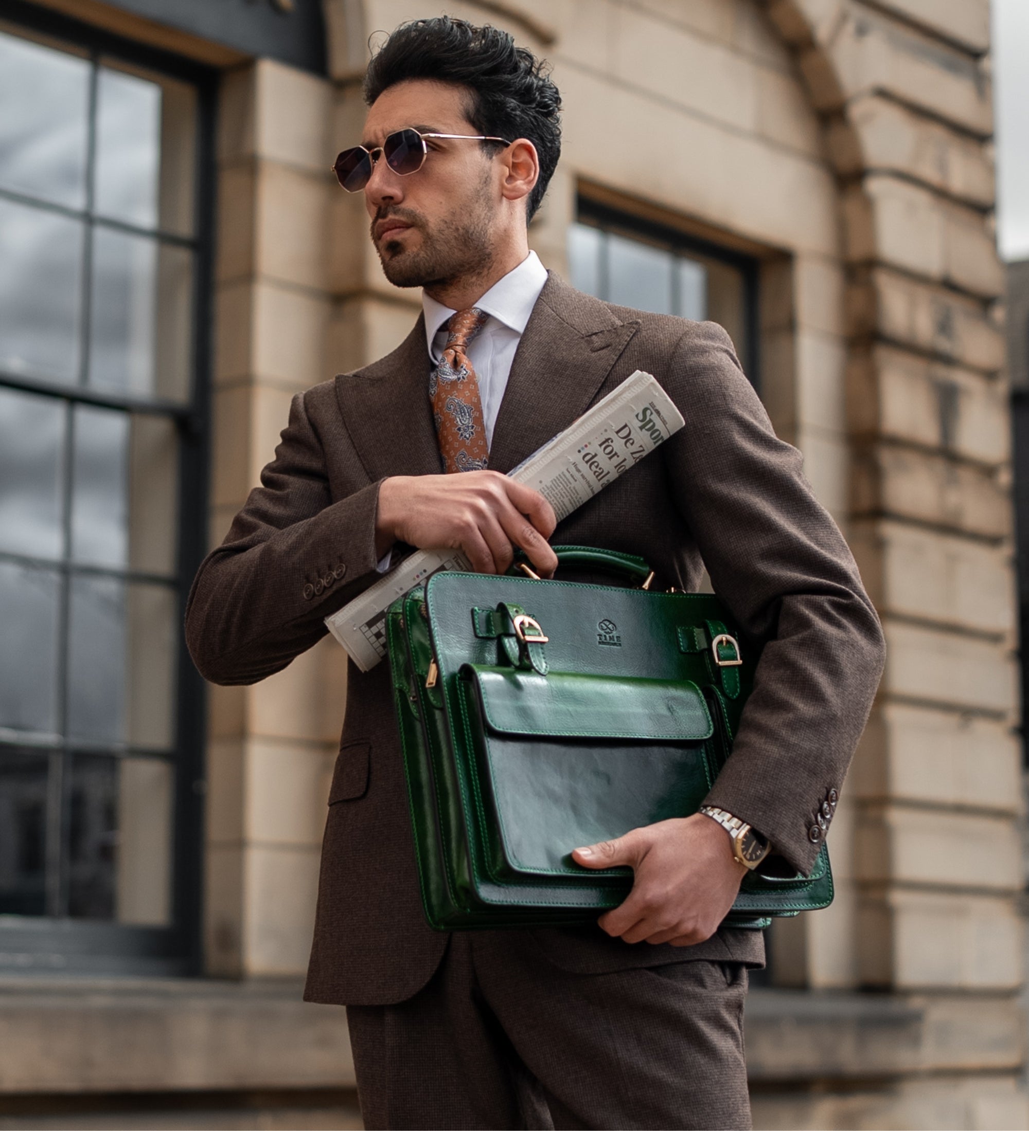 Leather Satchel Bag Briefcase - The Prophet