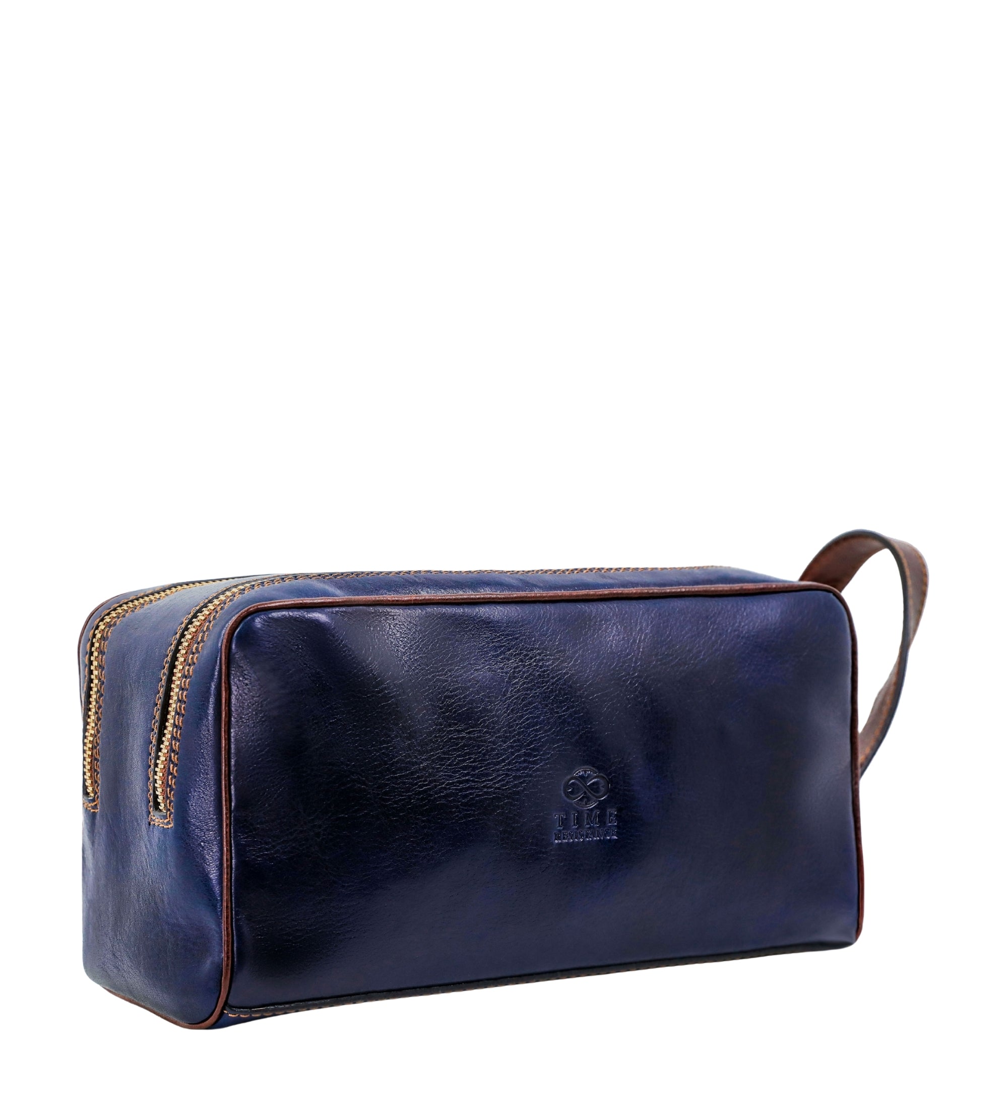 Leather Cosmetic Bag Dopp Kit - All the Kings Men