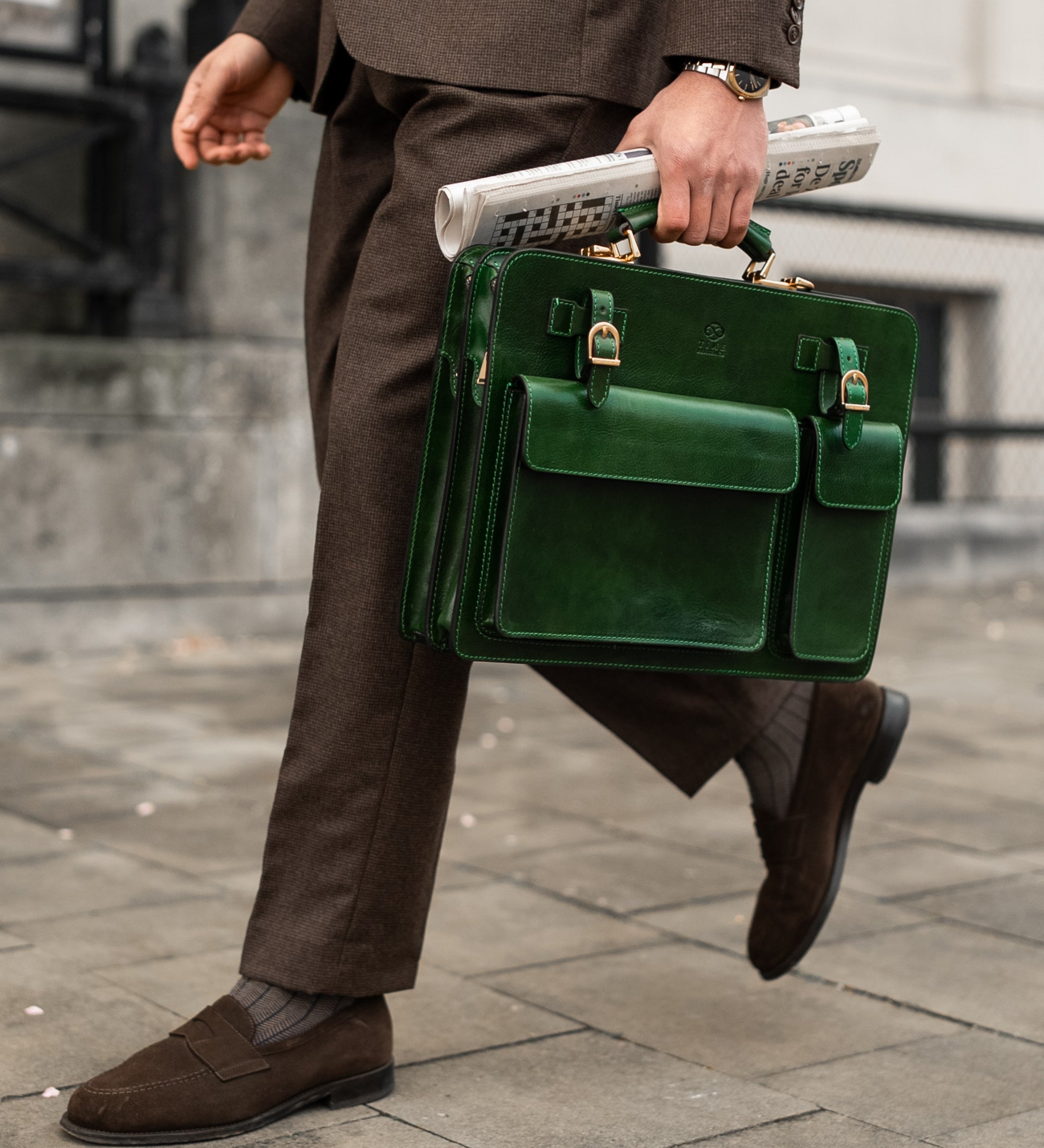 Leather Satchel Bag Briefcase - The Prophet