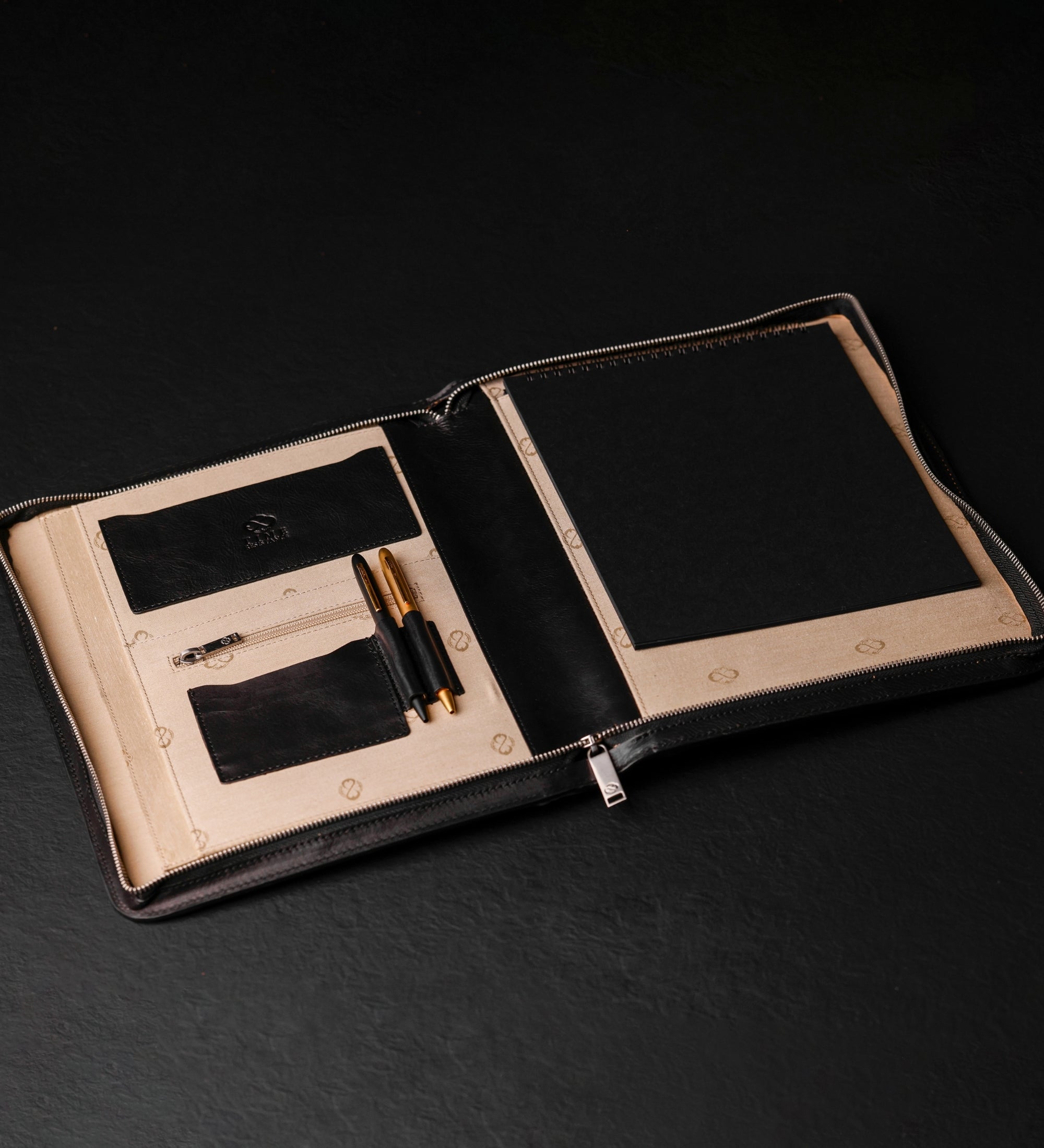 Womens Leather A4 Documents Folder Organizer - Candide