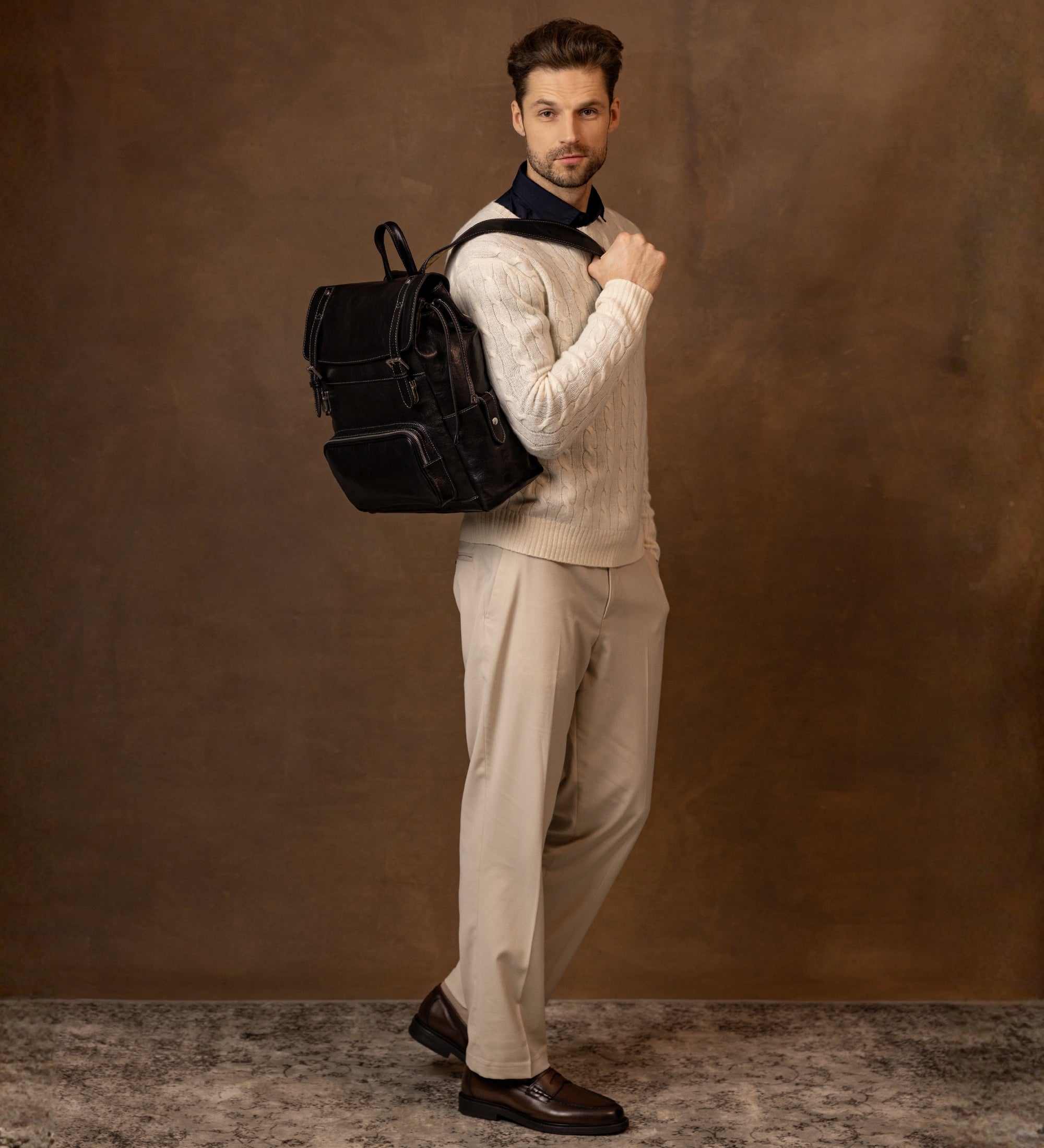 Leather Backpack - The Good Earth