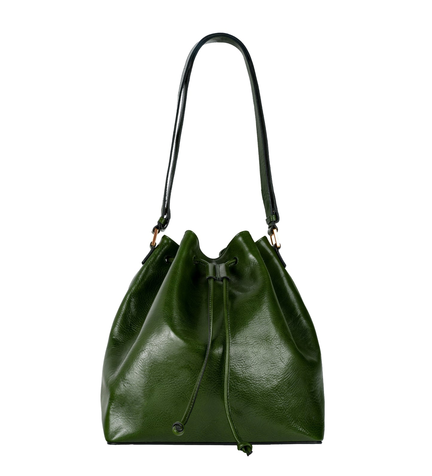 Leather Bucket Bag for Women - Sybil