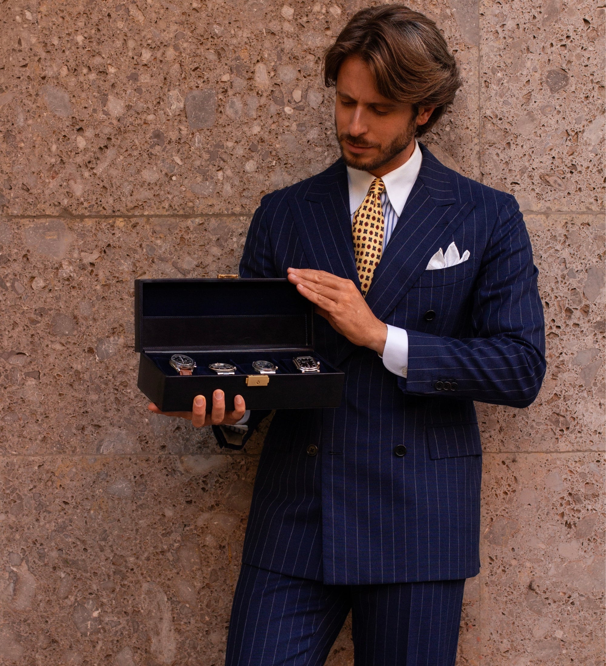 Leather Watch Box, Watch Organizer - Herzog