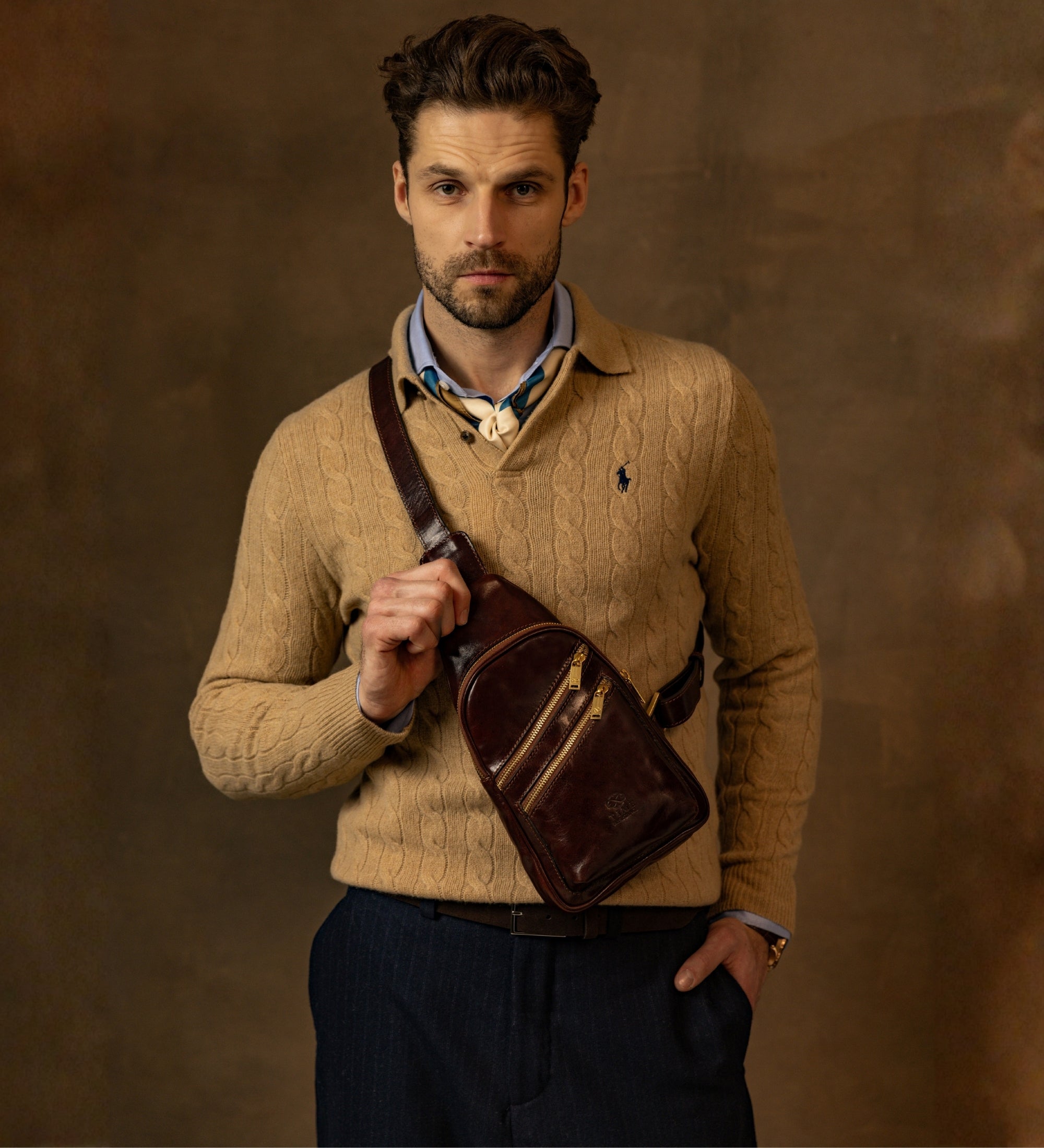 Leather Sling Bag - Catch-22