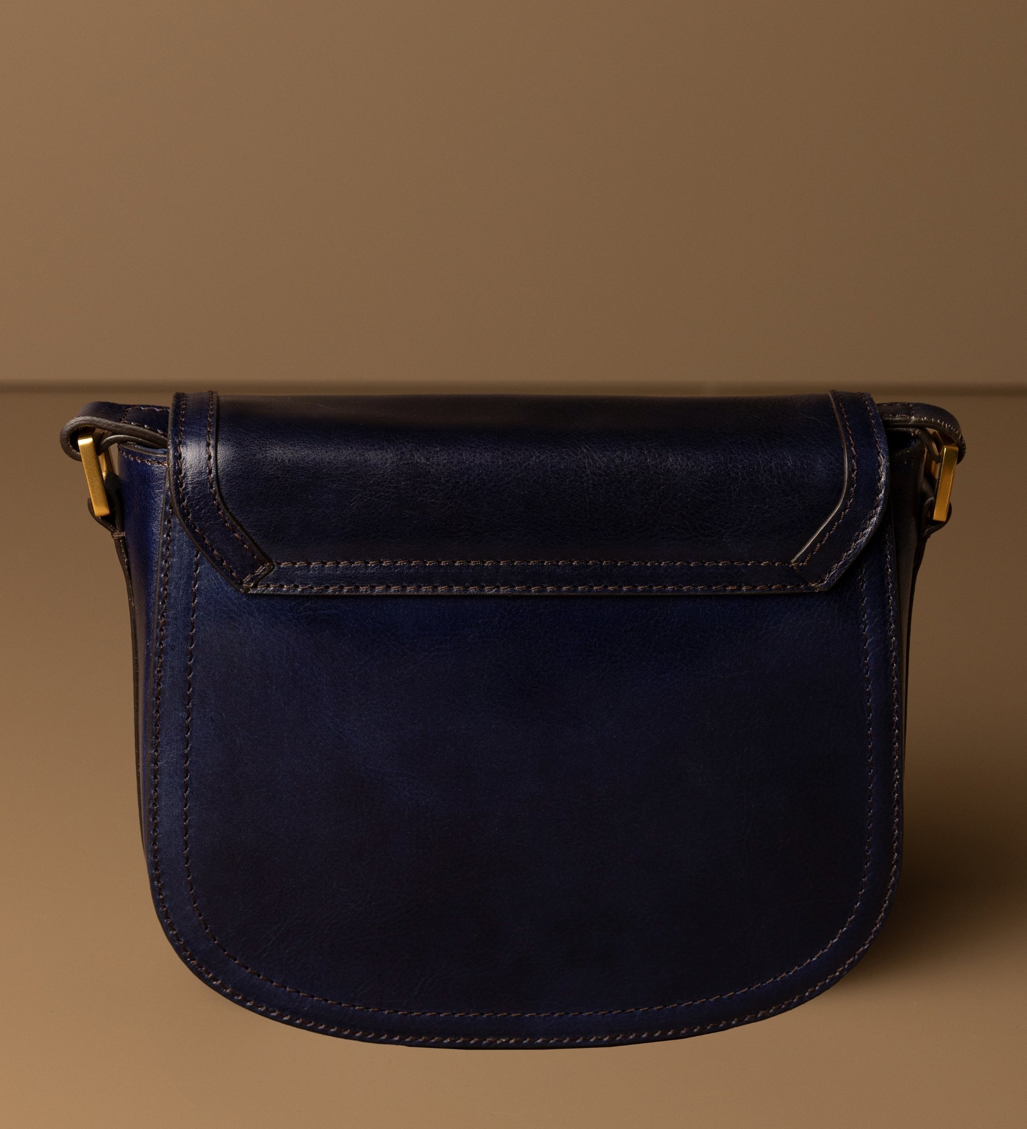 Womens Leather Saddle Bag - Secrets