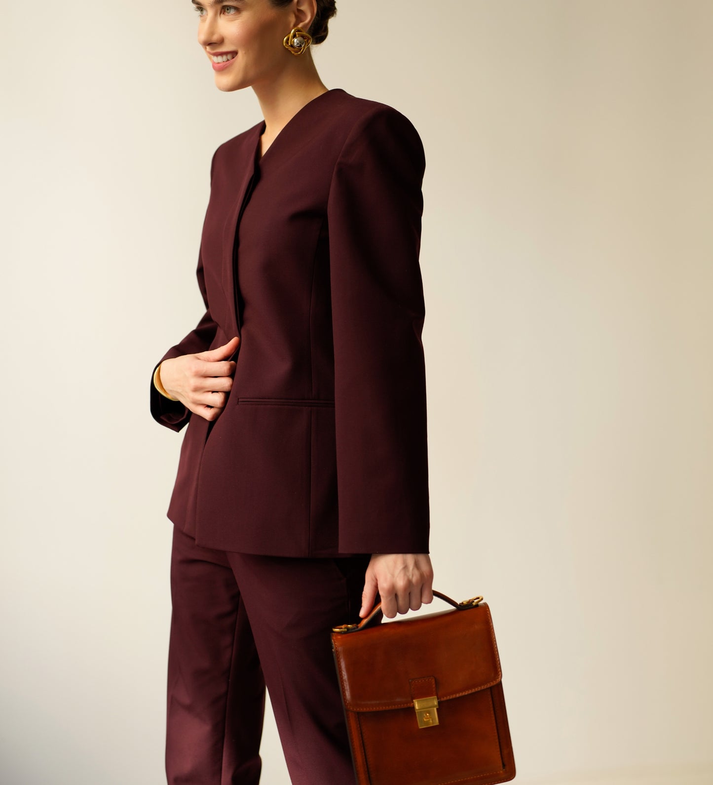 Small Leather Briefcase for Women - Walden