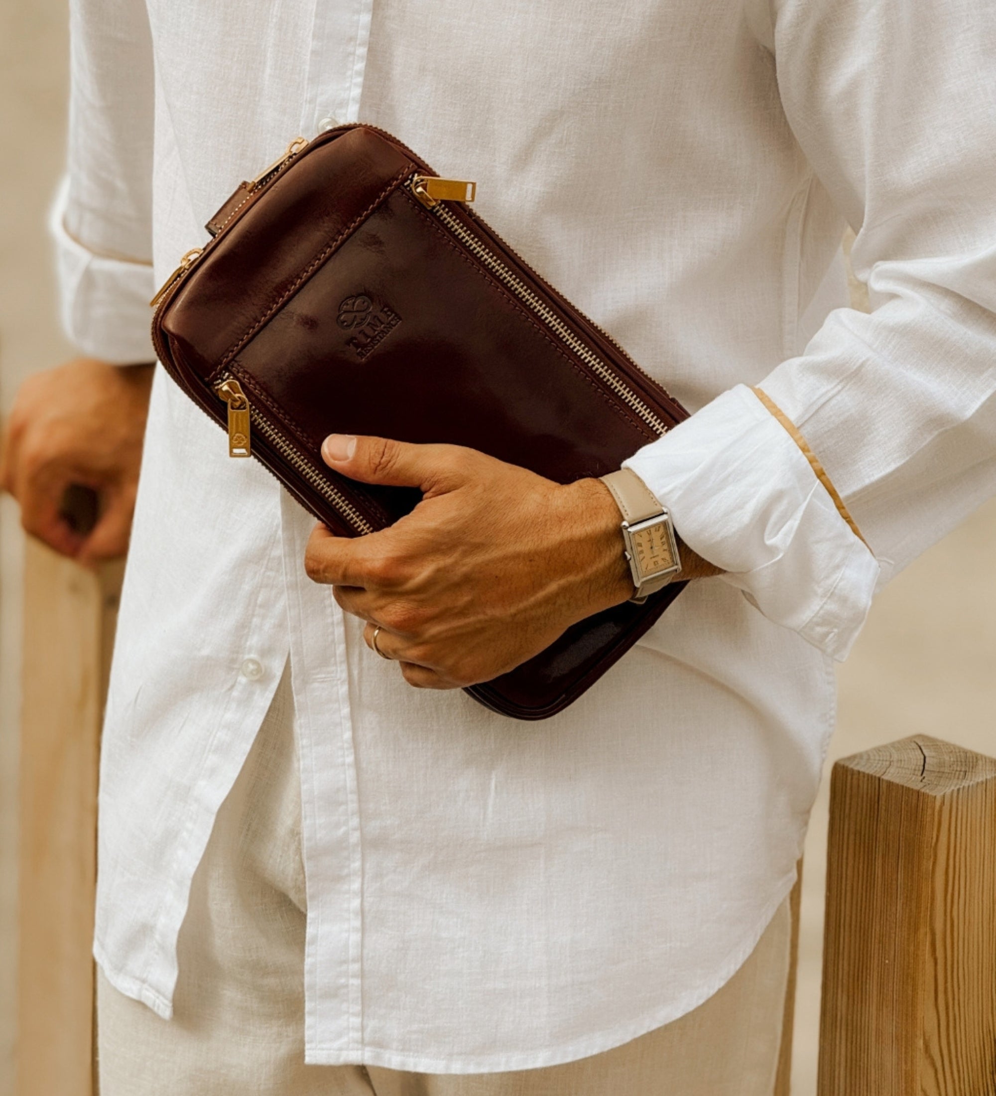 Leather Sling Bag Chest Bag - Kim