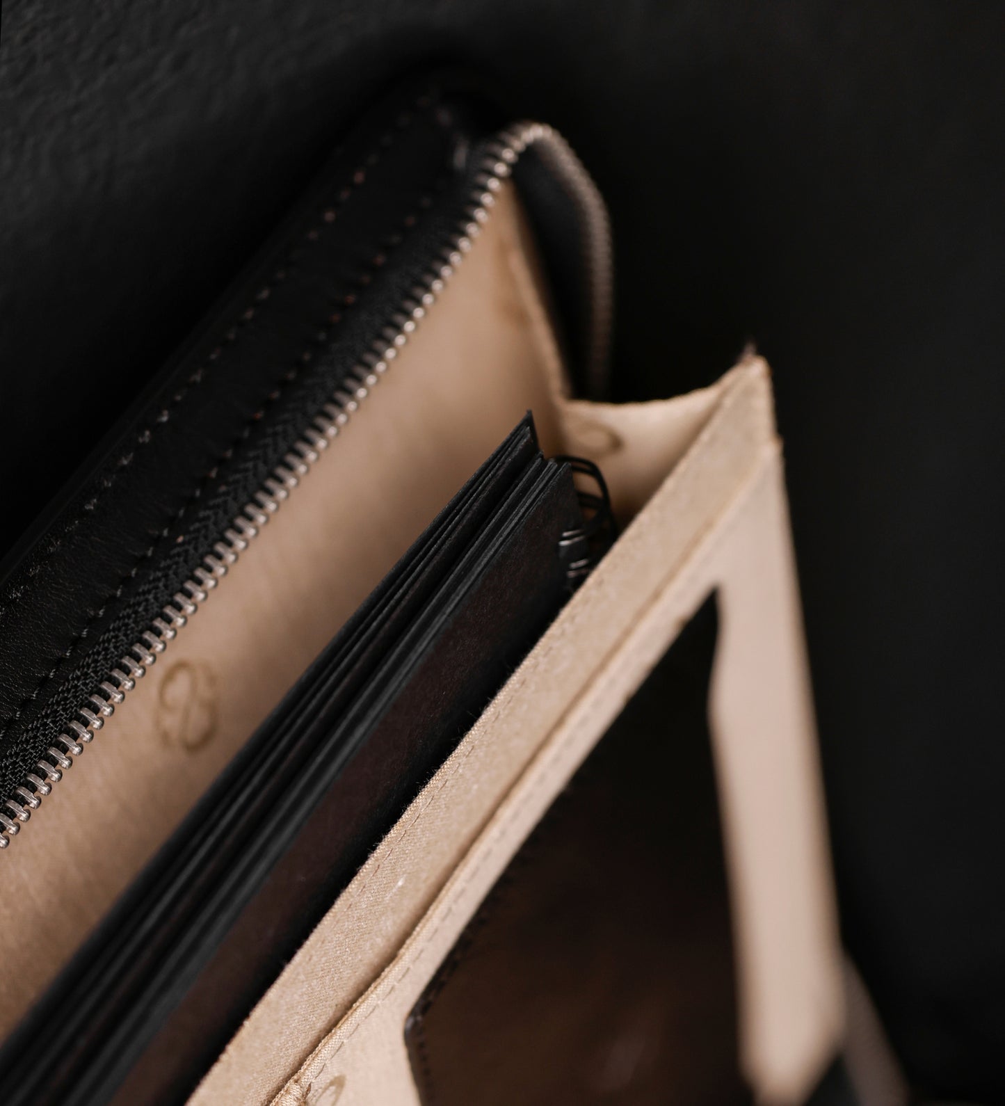 Womens Leather A4 Documents Folder Organizer - Candide