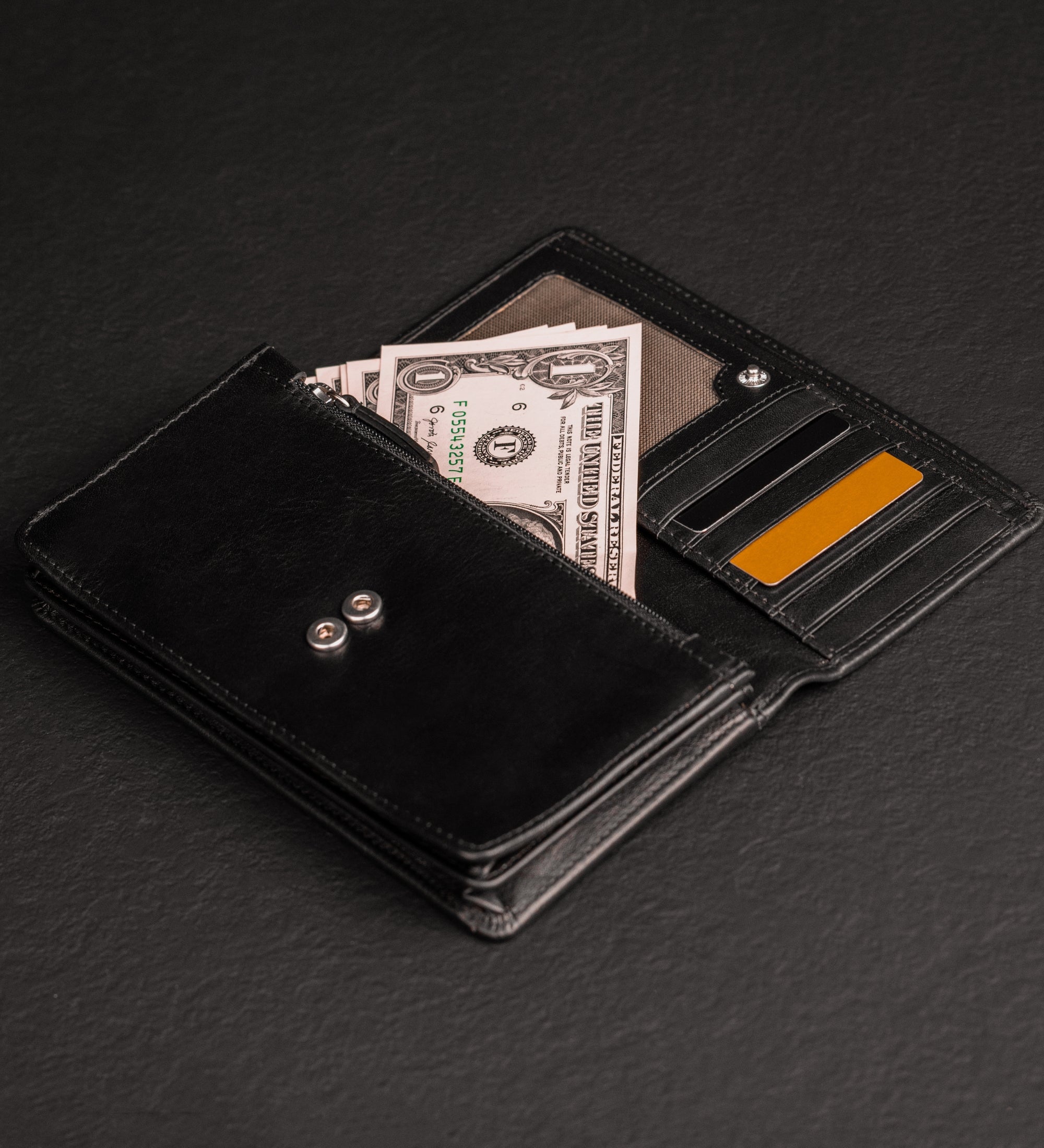 Women’s Leather Continental Wallet - Charade