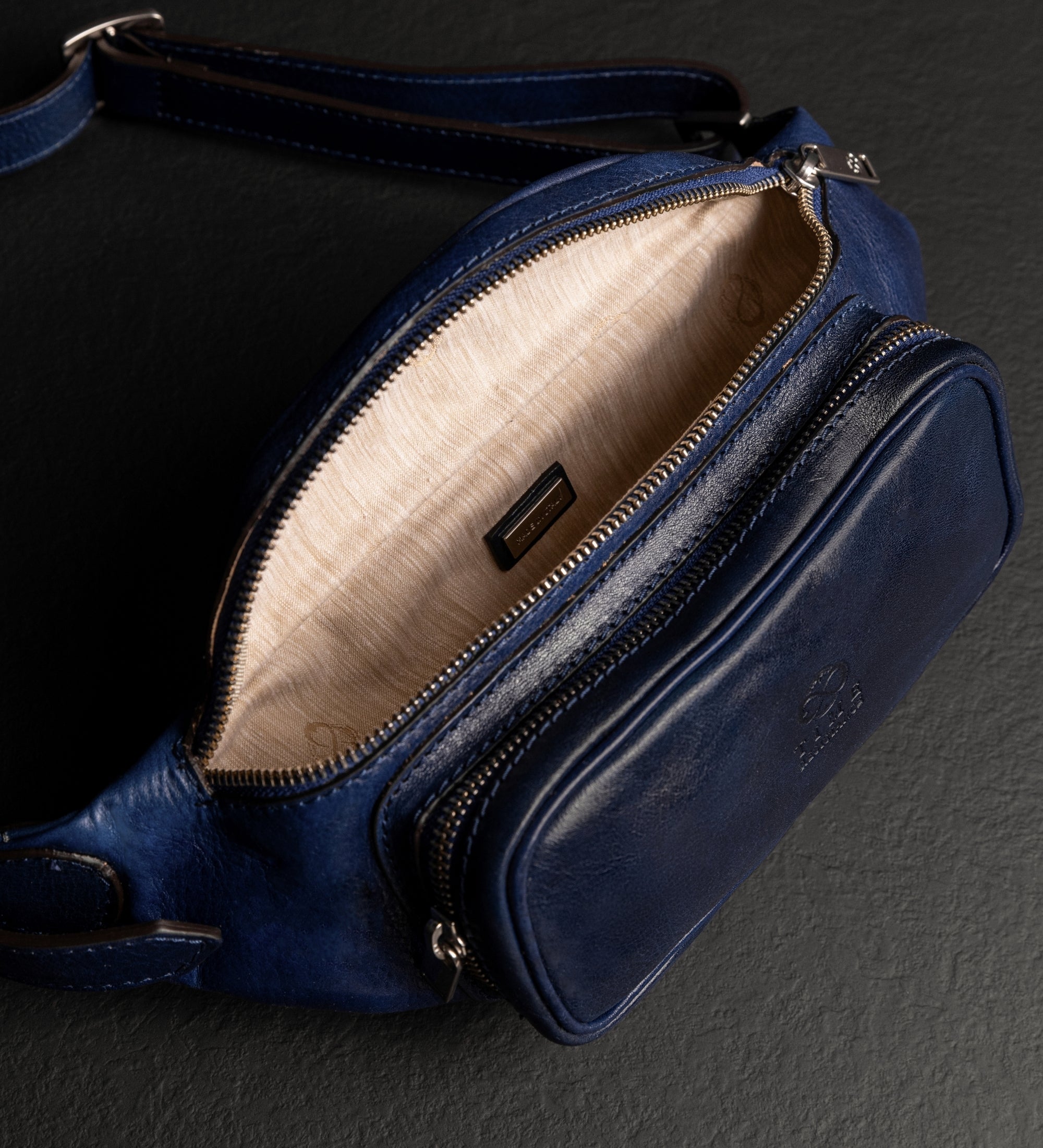 Womens Leather Sling Bag Belly Bag - Independent People